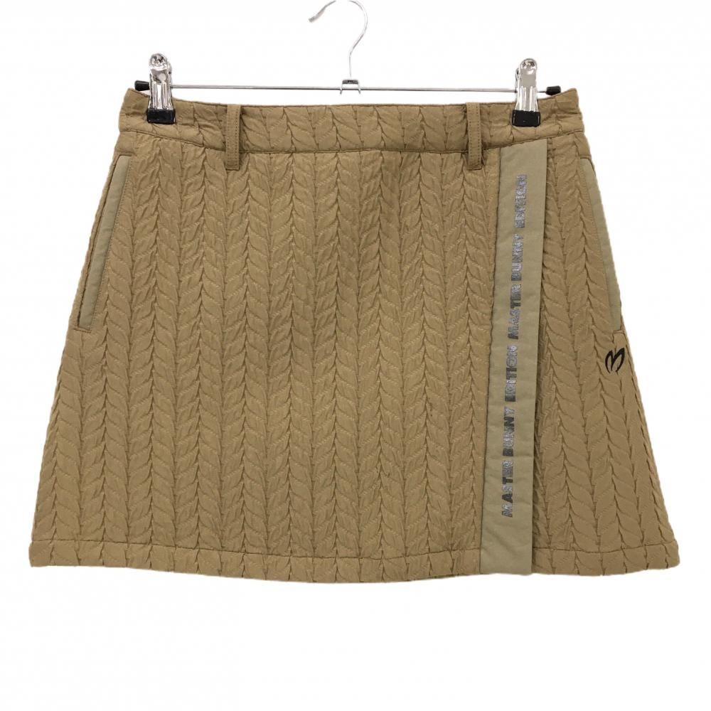 【美品】マスターバニー スカート ブラウン 凹凸生地 レディース 1(M) ゴルフウェア MASTER BUNNY EDITION