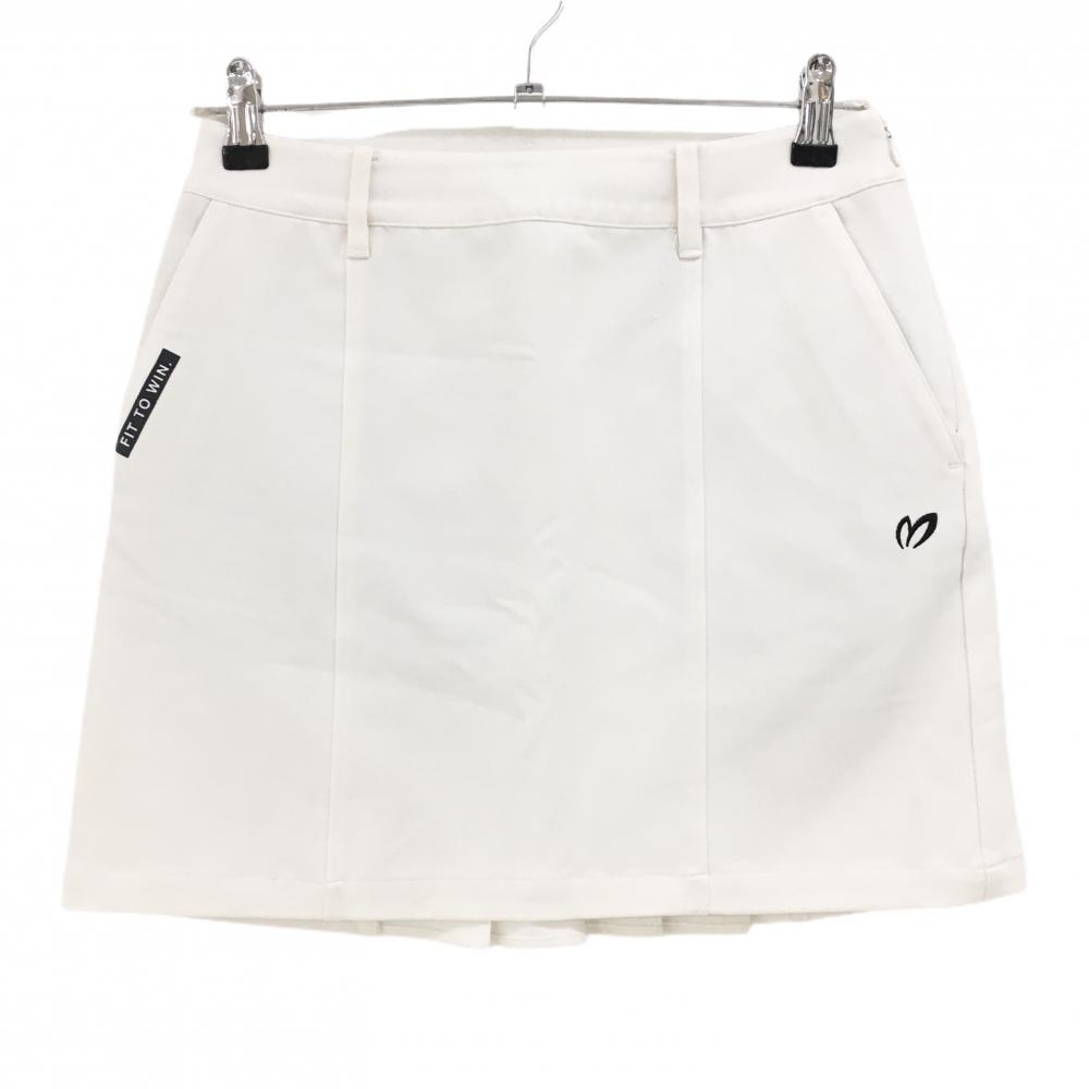 マスターバニー×BATMAN スカート 白×黒 後一部プリーツ 10周年  レディース 0(S) ゴルフウェア MASTER BUNNY EDITION