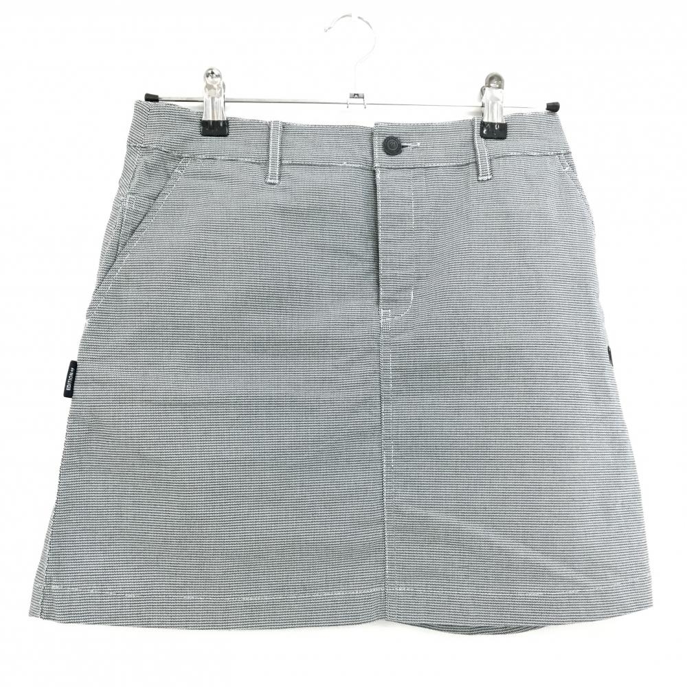 【超美品】マスターバニー スカート 黒×白 総柄地模様 ロゴ刺しゅう レディース 1(M) ゴルフウェア MASTER BUNNY EDITION