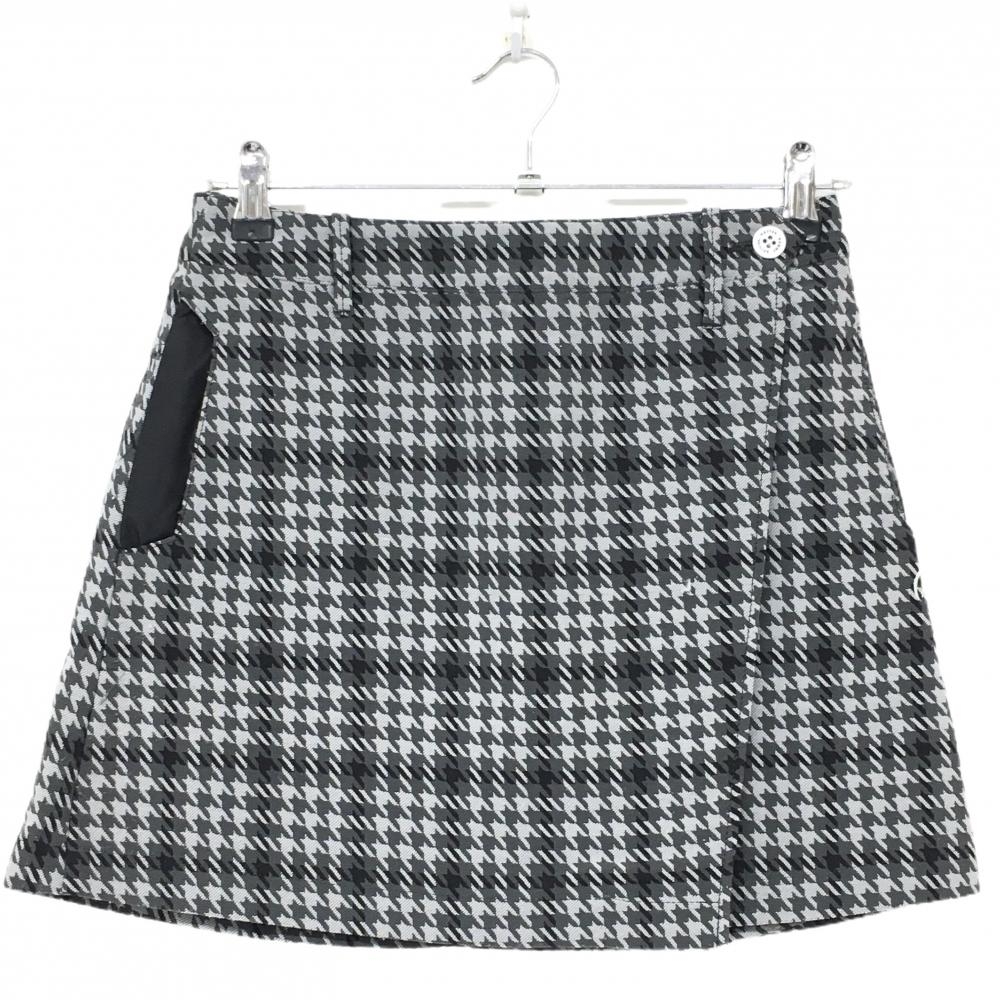 マスターバニー スカート グレー×黒 千鳥格子 巻きスカート風  レディース 0(S) ゴルフウェア MASTER BUNNY EDITION
