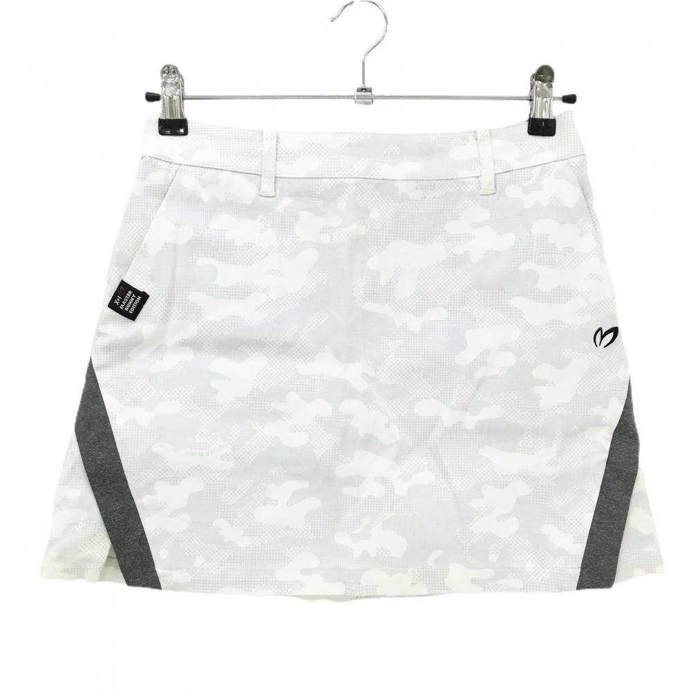 マスターバニー スカート ライトグレー×白 カモフラ 迷彩 レディース 0(S) ゴルフウェア MASTER BUNNY EDITION