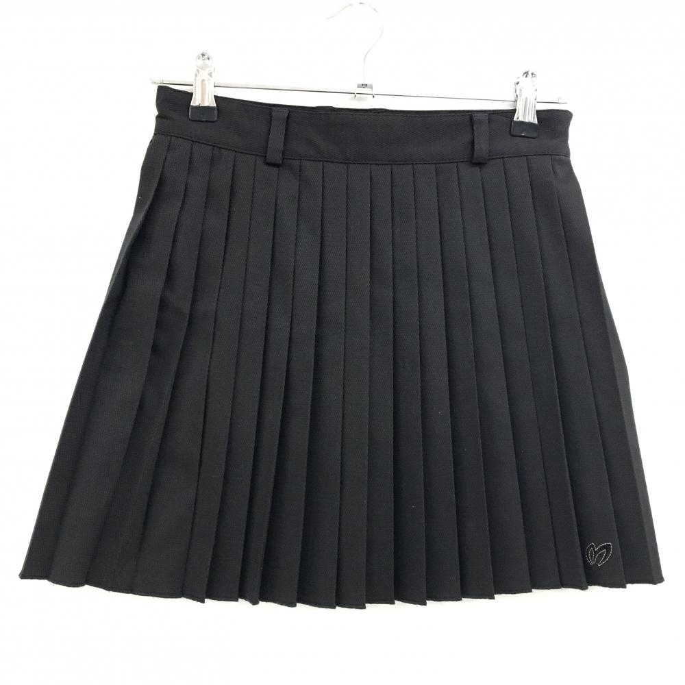 【超美品】マスターバニー プリーツスカート ダークブラウン系 無地 裏地付 レディース 00(XS) ゴルフウェア MASTER BUNNY EDITION