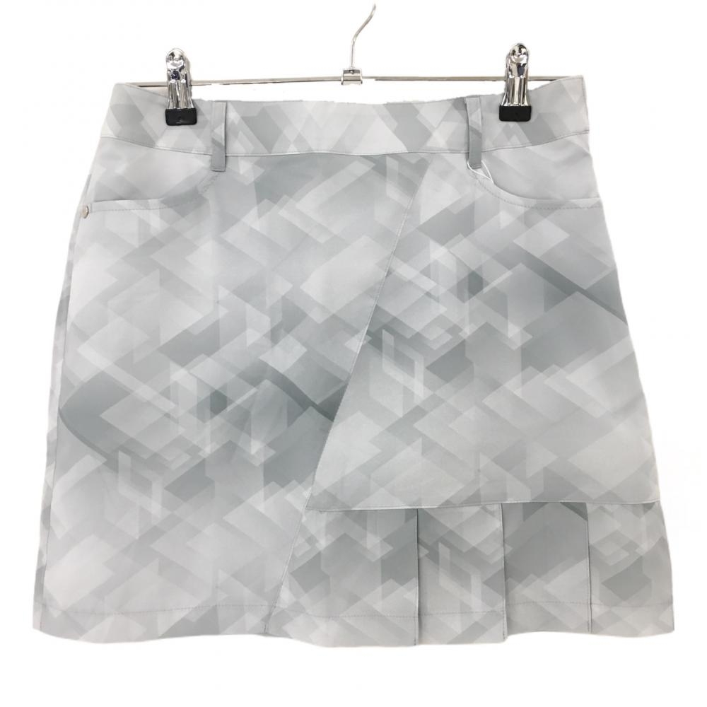 【新品】マンシングウェア スカート グレー 総柄 裏地付 レディース 7(S) ゴルフウェア 2023年モデル Munsingwear