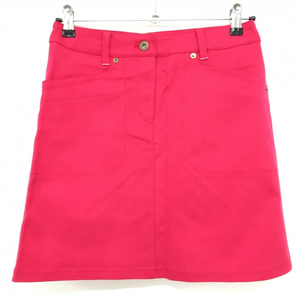 【超美品】マンシングウェア スカート レッド ストレッチ  レディース 9 ゴルフウェア Munsingwear