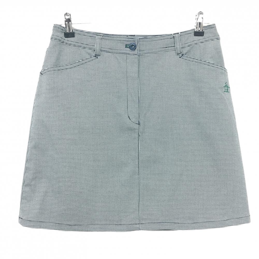 【新品】マンシングウェア スカート ネイビー×白 千鳥格子 ストレッチ  レディース 13 ゴルフウェア Munsingwear