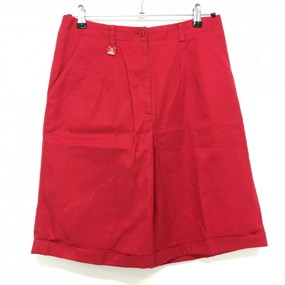マンシングウェアbyJUNKO SHIMADA キュロットスカート レッド シンプル  レディース 11 ゴルフウェア Munsingwear