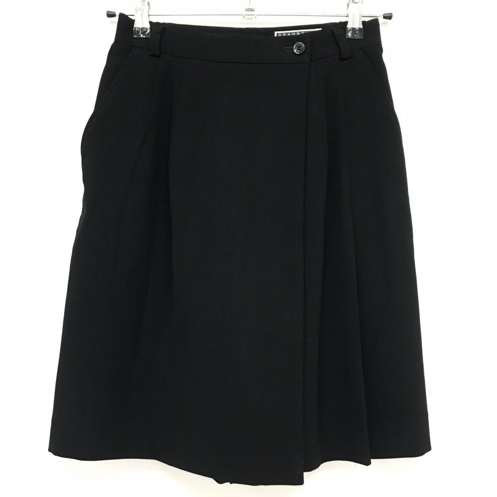 【超美品】マンシングウェア キュロットスカート 黒 無地 レディース 9(M) ゴルフウェア Munsingwear