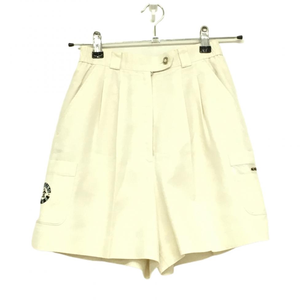 マンシングウェア キュロットスカート アイボリー ロゴ刺しゅう  レディース 7(S) ゴルフウェア Munsingwear