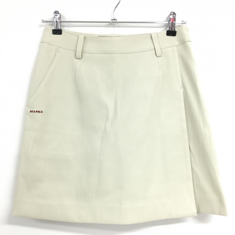 【超美品】ミエコウエサコ スカート ライトベージュ ストレッチ 内側インナーパンツ レディース 40(M) ゴルフウェア M・U SPORTS