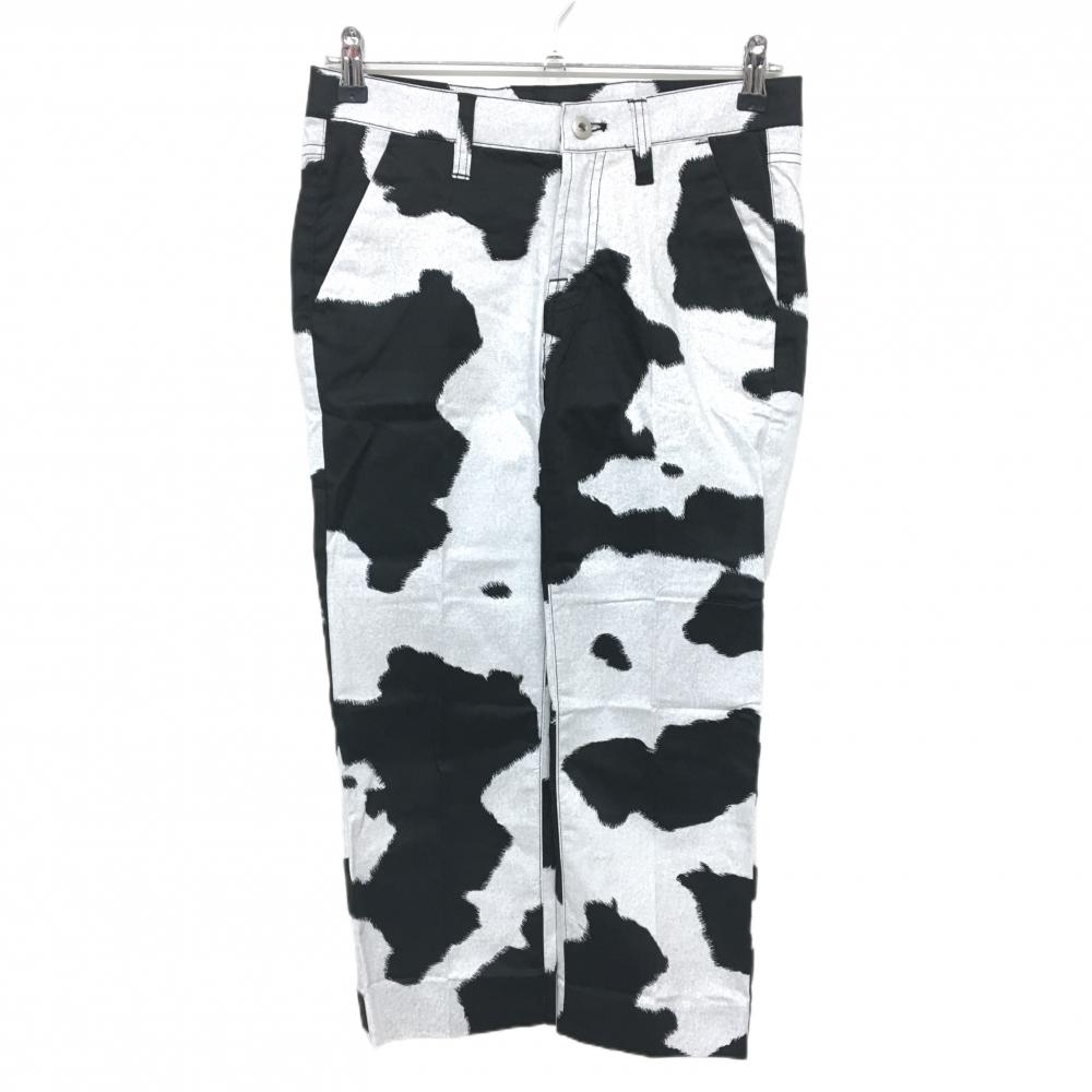 【新品】ラウドマウス 半端丈パンツ グレー×黒 総柄 レディース US-2 ゴルフウェア LOUDMOUTH