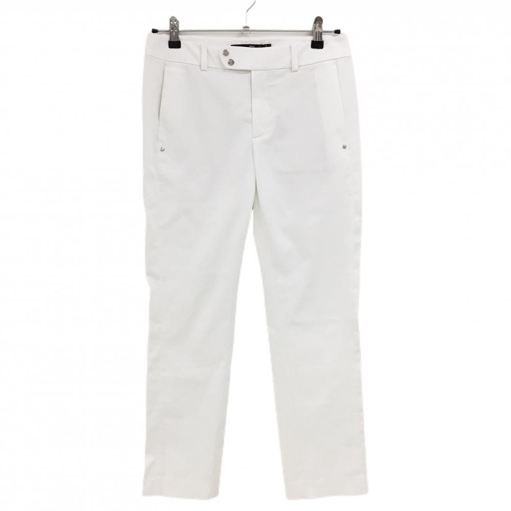 【美品】RLXラルフローレン パンツ 白 シンプル ストレッチ レディース 2(M) ゴルフウェア Ralph Lauren