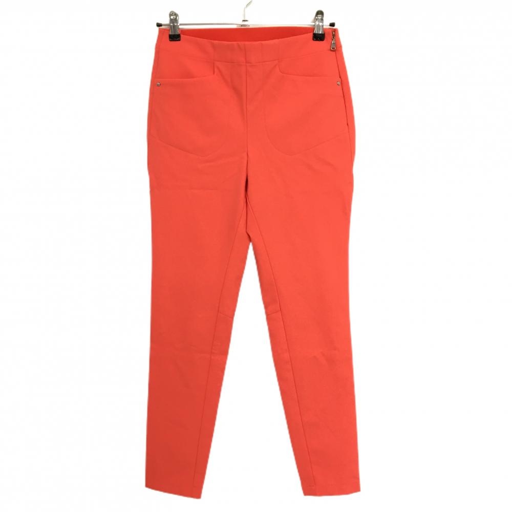 【超美品】RLXラルフローレン パンツ オレンジレッド ストレッチ ウエスト一部ゴム  レディース 4 ゴルフウェア Ralph Lauren