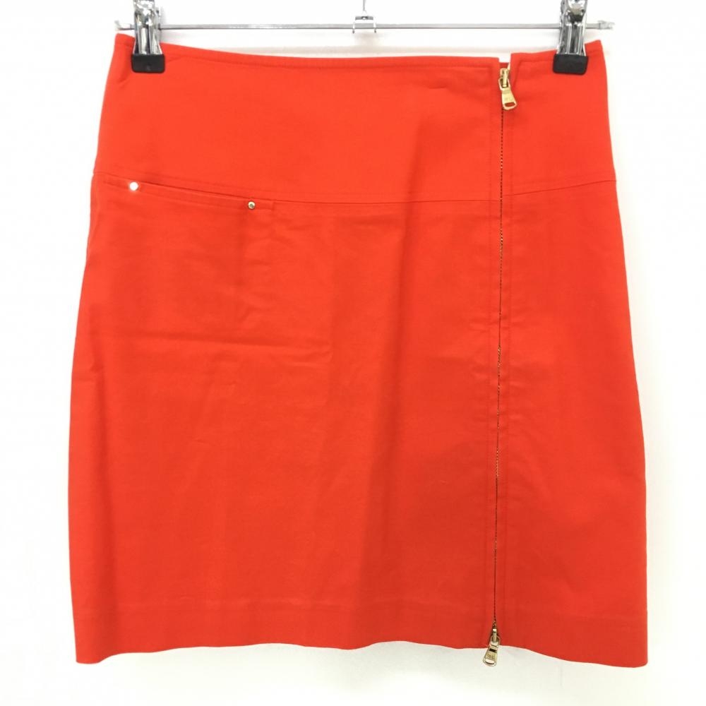 ラルフローレンゴルフ スカート オレンジ ジップゴールド レディース 7 ゴルフウェア Ralph Lauren