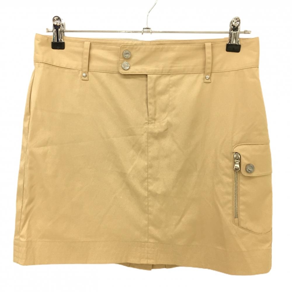 ラルフローレンゴルフ スカート ベージュ ボタンシルバー レディース O　150/68A ゴルフウェア Ralph Lauren