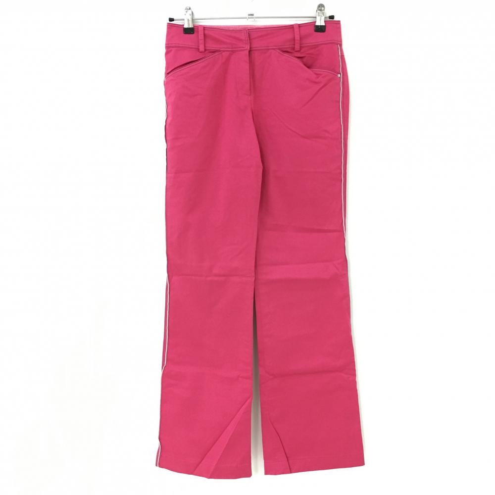 【美品】ランバンスポール パンツ ピンク×グレー サイドライン レディース 38 ゴルフウェア LANVIN SPORT