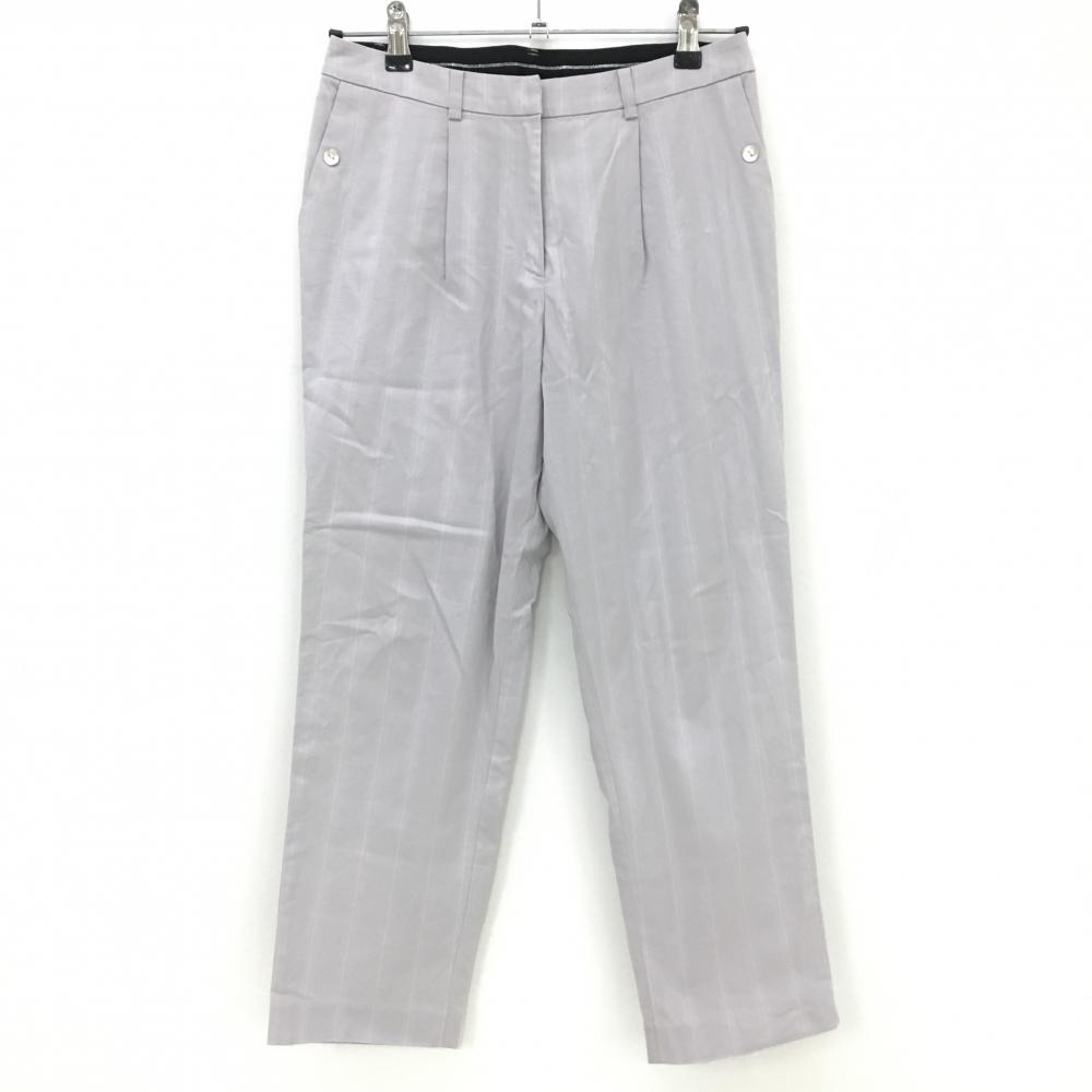 ランバンスポール パンツ ライトパープル×白 ストライプ  レディース 38(M) ゴルフウェア LANVIN SPORT