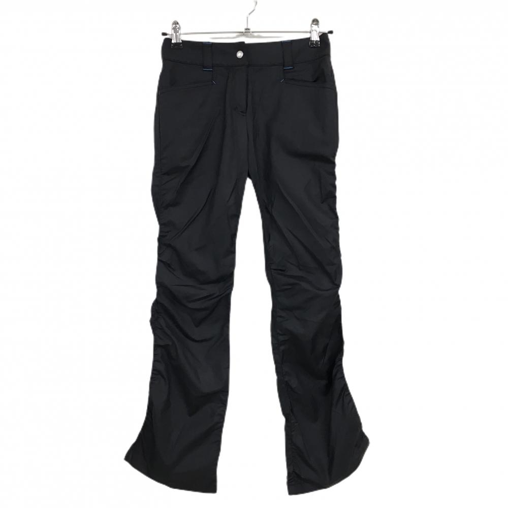 ランバンスポール パンツ ダークネイビー×ライトブルー サイドシャーリング風  レディース 36(S) ゴルフウェア LANVIN SPORT