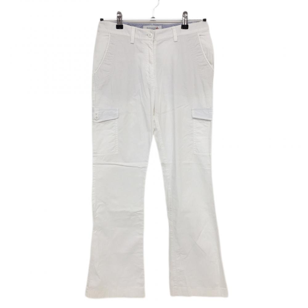 【美品】ルコック パンツ 白 ６ポケット  レディース 9 ゴルフウェア le coq sportif