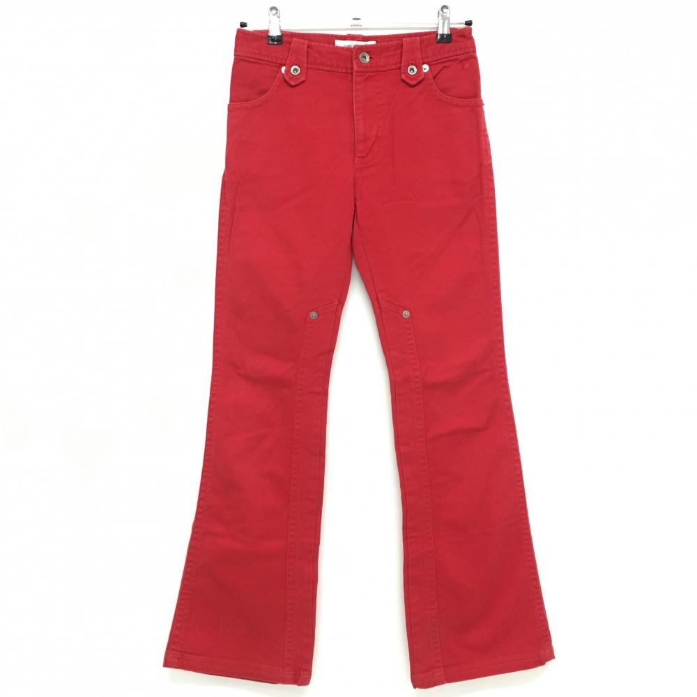 ルコック パンツ レッド 複数ボタン  レディース 9 ゴルフウェア le coq sportif