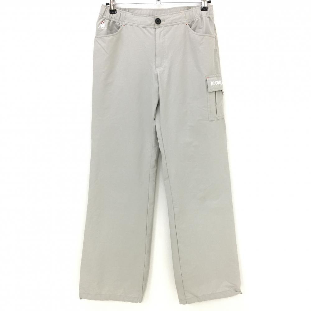 ルコック パンツ ライトグレー  ウエストゴム入り ストレッチ レディース O ゴルフウェア le coq sportif