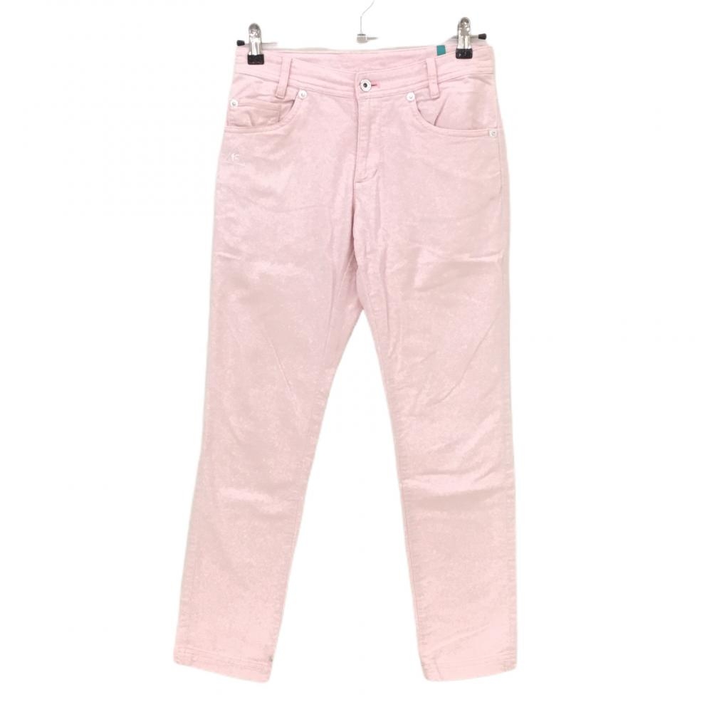 ルコック パンツ ライトピンク 表微起毛 ストレッチ  レディース 7 ゴルフウェア le coq sportif