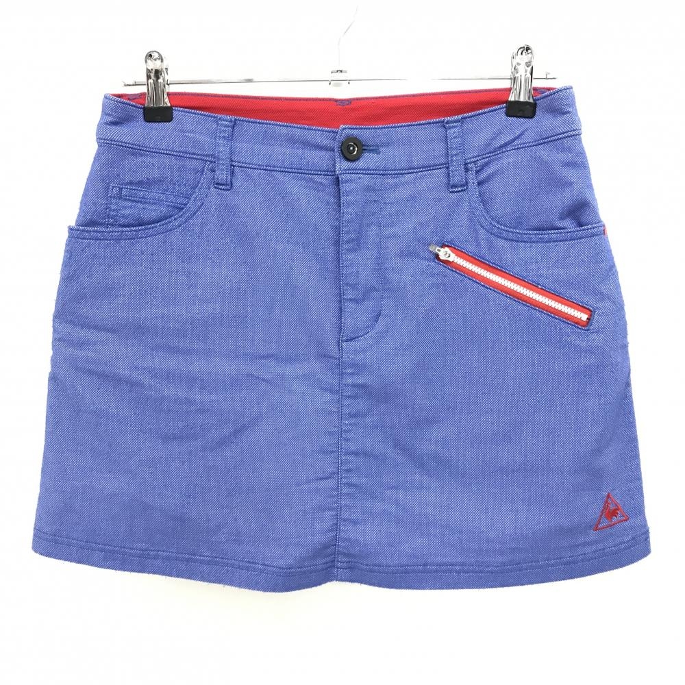 ルコックゴルフ スカート ブルー ストレッチ 内側インナーパンツ  レディース 11 ゴルフウェア le coq sportif