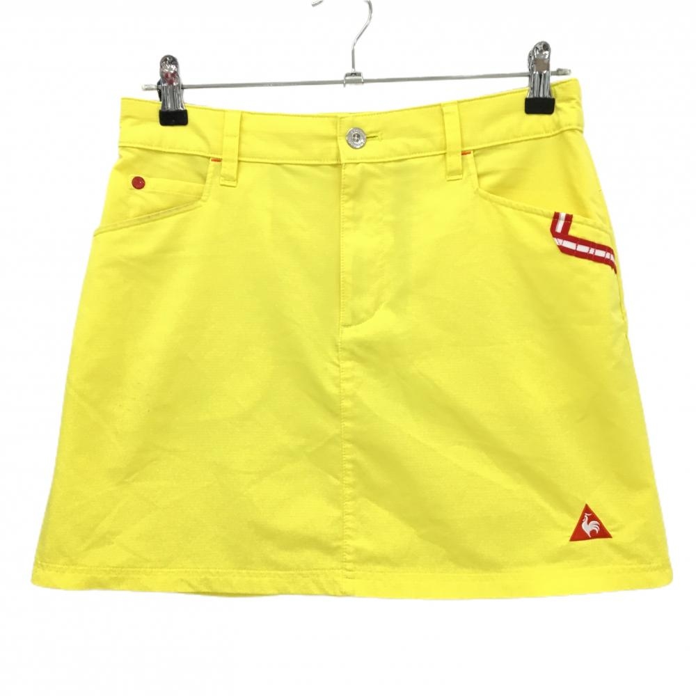ルコックゴルフ スカート イエロー ティー装着可 花刺しゅう レディース 11 ゴルフウェア le coq sportif