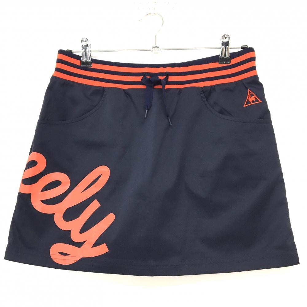 【超美品】ルコックゴルフ スカート ネイビー×レッド  レディース 11 ゴルフウェア le coq sportif