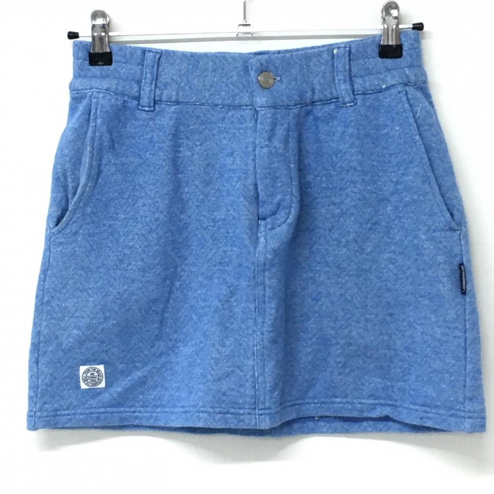 【美品】ロサーセン スカート ライトブルー 無地  レディース M ゴルフウェア Rosasen