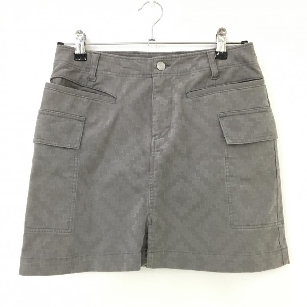 ロサーセン カーゴスカート グレー 総柄  レディース S ゴルフウェア Rosasen