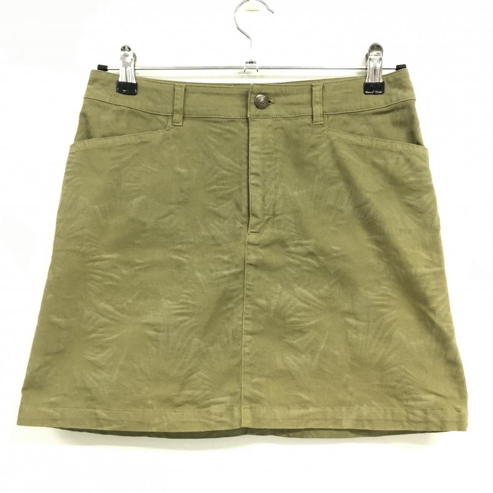 ロサーセン スカート カーキ 地模様総柄 レディース 40(M) ゴルフウェア Rosasen