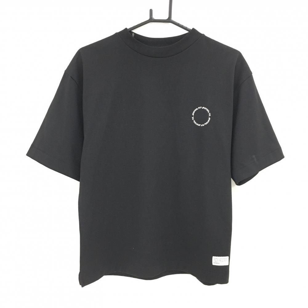 【美品】バンデル Tシャツ 黒 バックロゴ ストレッチ  メンズ  ゴルフウェア BANDEL