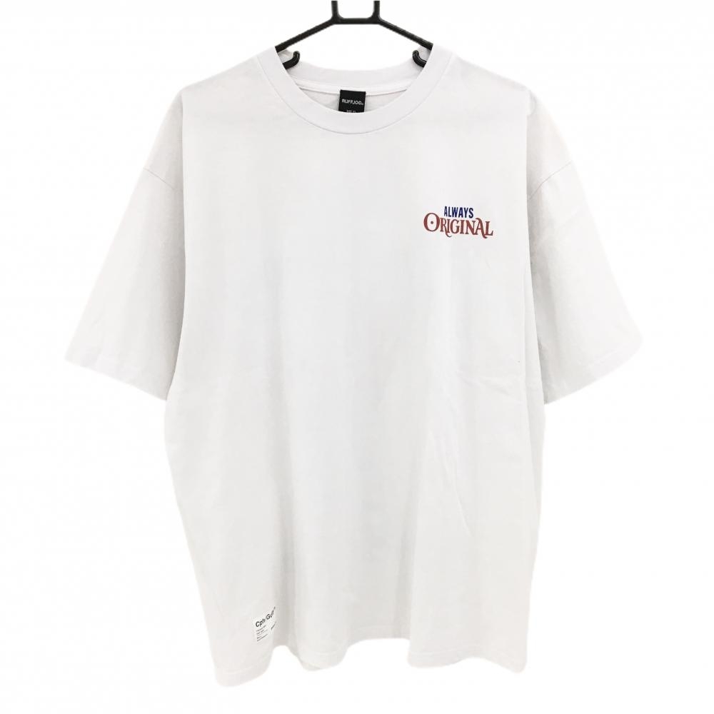 ラフロッグ Tシャツ 白 Cph/Golf キャプテンズヘルム メンズ XL ゴルフウェア RUFFLOG