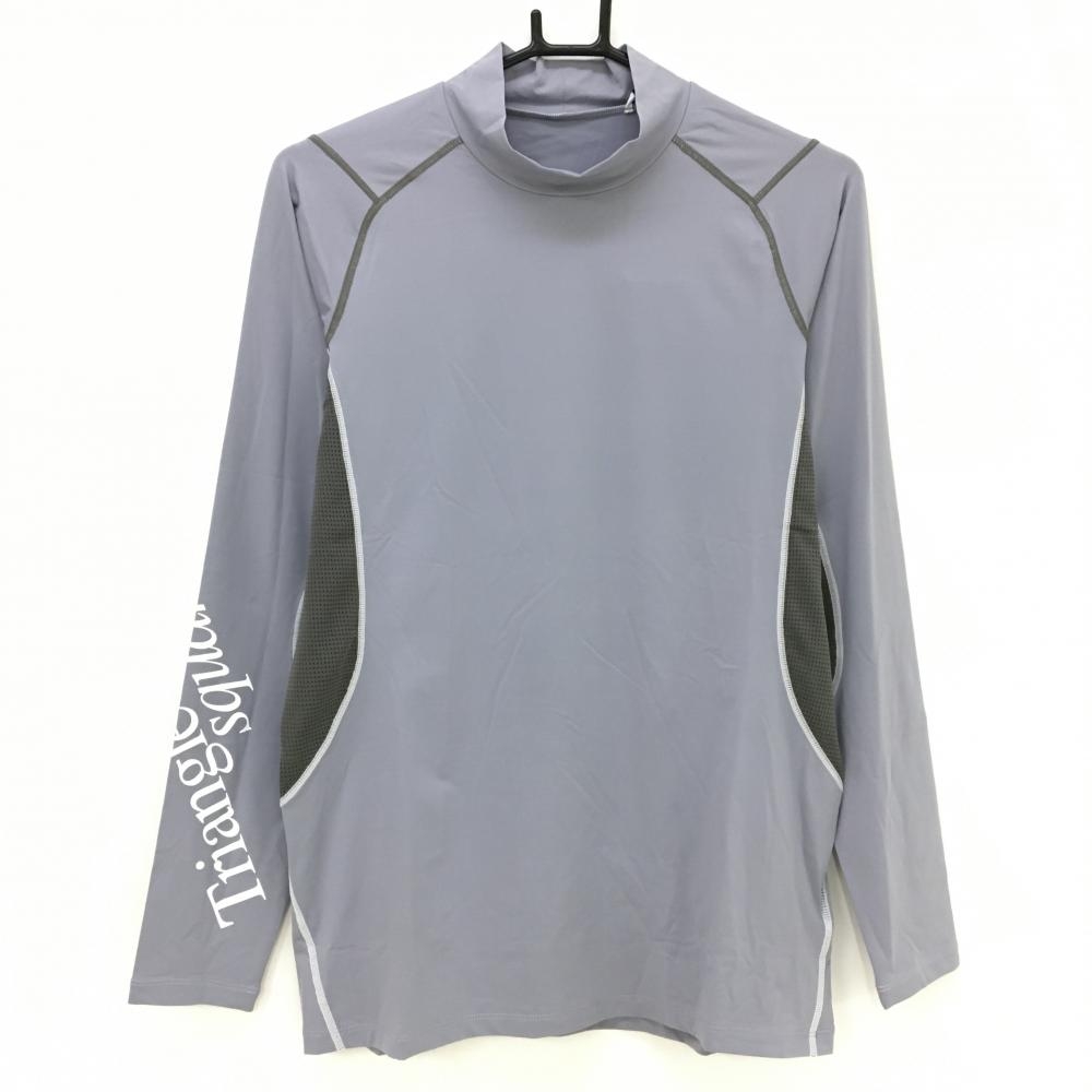 【新品】プロギア×トライアングルスクエア ハイネックインナーシャツ グレー サイドメッシュ メンズ XL ゴルフウェア PRGR