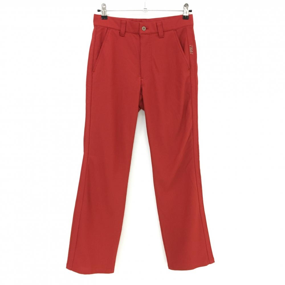 【超美品】サンタフェ パンツ レッド系 織生地 裏地付き メッシュ調 メンズ 30 ゴルフウェア santa fe