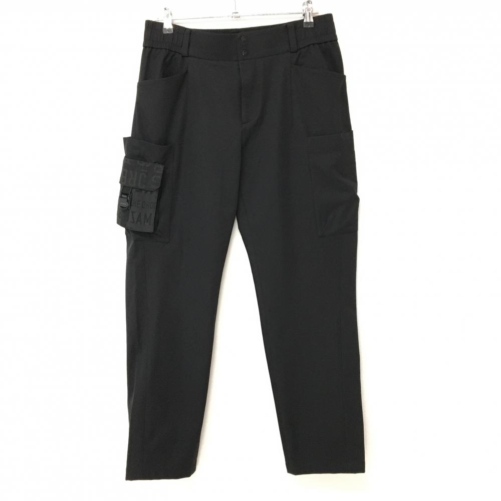 【超美品】アメージングクリ パンツ 黒 ポケット着脱可 ウエスト一部ゴム ストレッチ  メンズ XL ゴルフウェア 2025年モデル AMAZINGCRE