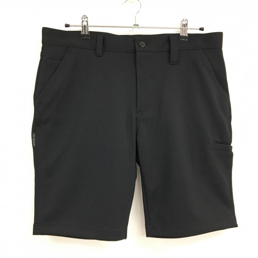 【超美品】ジーディーオーオリジナル ハーフパンツ 黒 無地 複数ポケット メンズ 5 ゴルフウェア GDO ORIGINAL