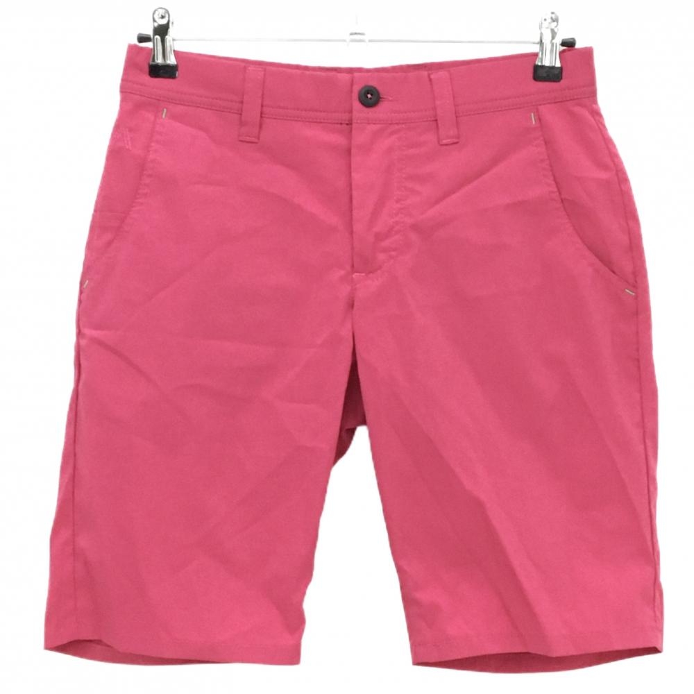 【超美品】アルベルト ハーフパンツ レッド系 ストレッチ シャカシャカ メンズ 42 ゴルフウェア ALBERTO