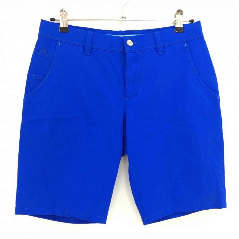 【超美品】アルベルト ハーフパンツ ブルー シンプル ストレッチ メンズ 44 ゴルフウェア ALBERTO