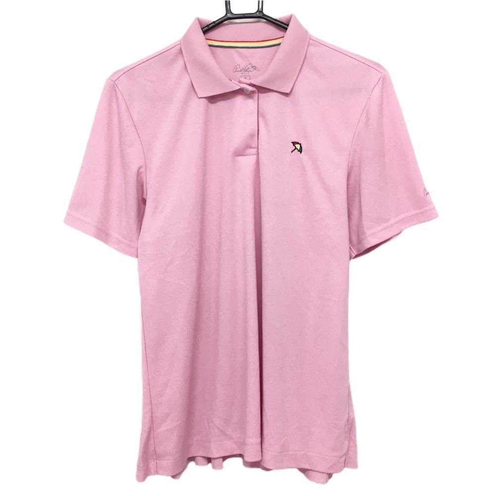 アーノルドパーマー 半袖ポロシャツ ピンク 後ろプリーツ レディース O ゴルフウェア Arnold Palmer