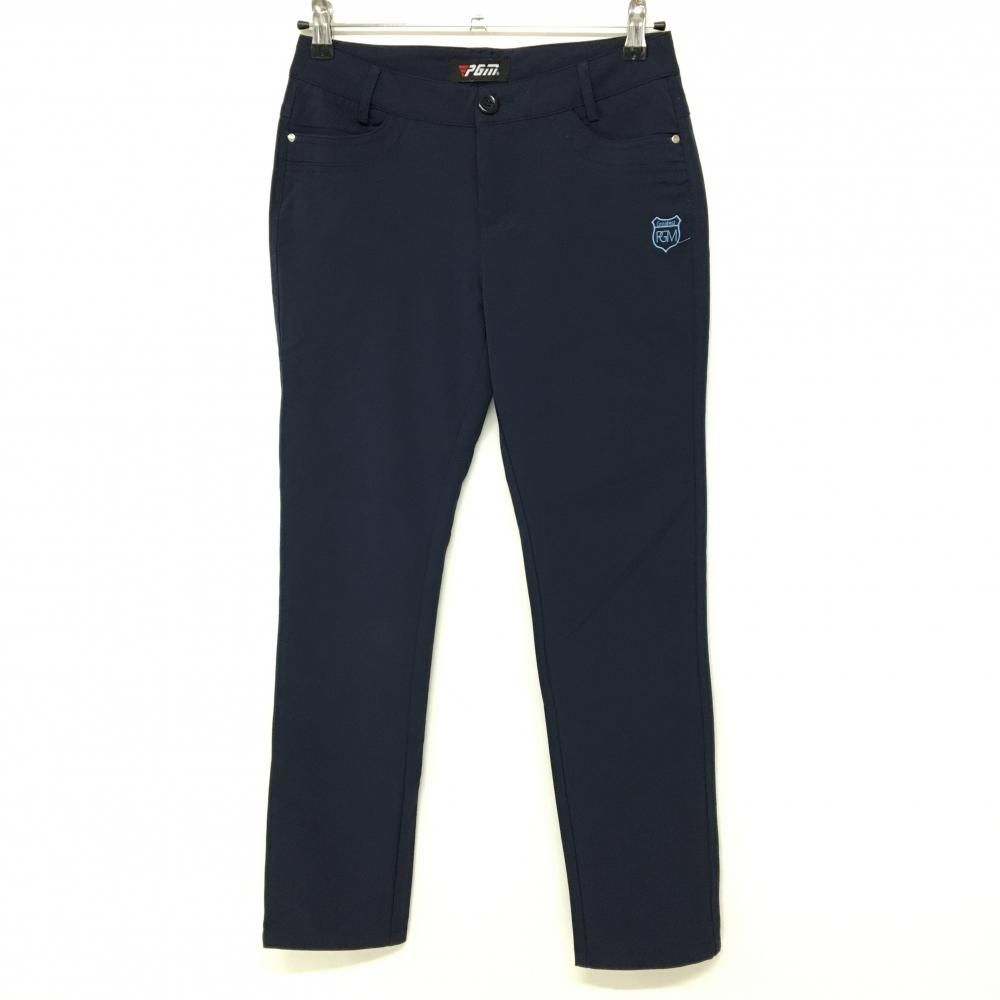 【超美品】ピージーエムゴルフ パンツ ネイビー ストレッチ  レディース  ゴルフウェア PGM GOLF