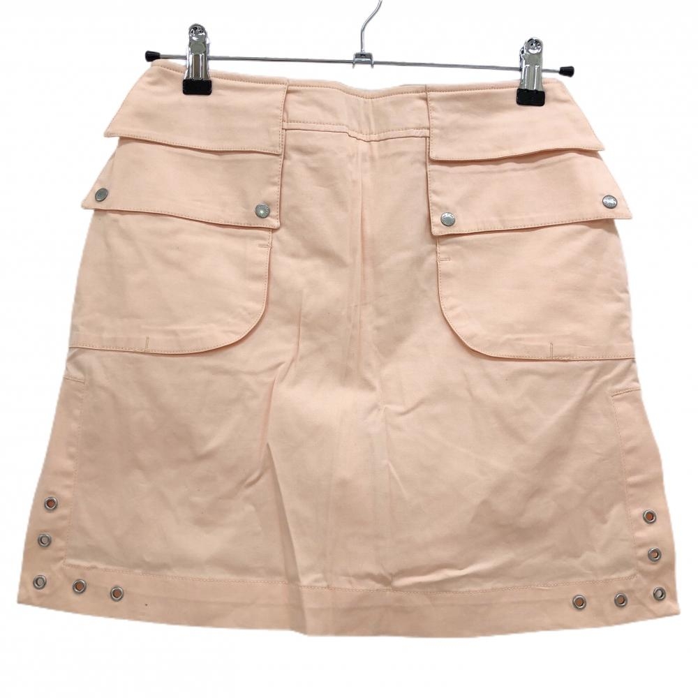 【新品】ヌニ スカート ライトオレンジ ストレッチ レディース S ゴルフウェア nuni