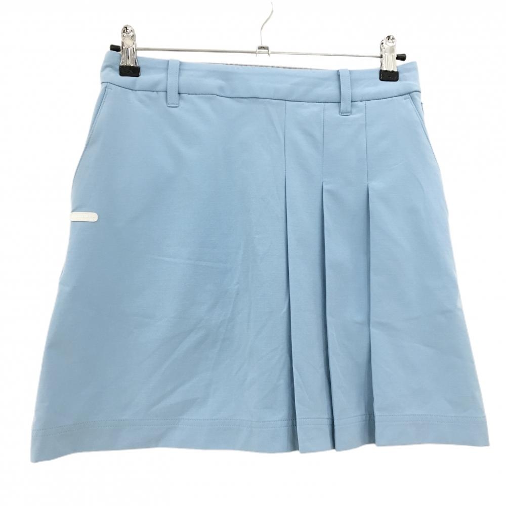 【美品】エピキュール スカート ライトブルー 前一部プリーツ レディース M ゴルフウェア epicure