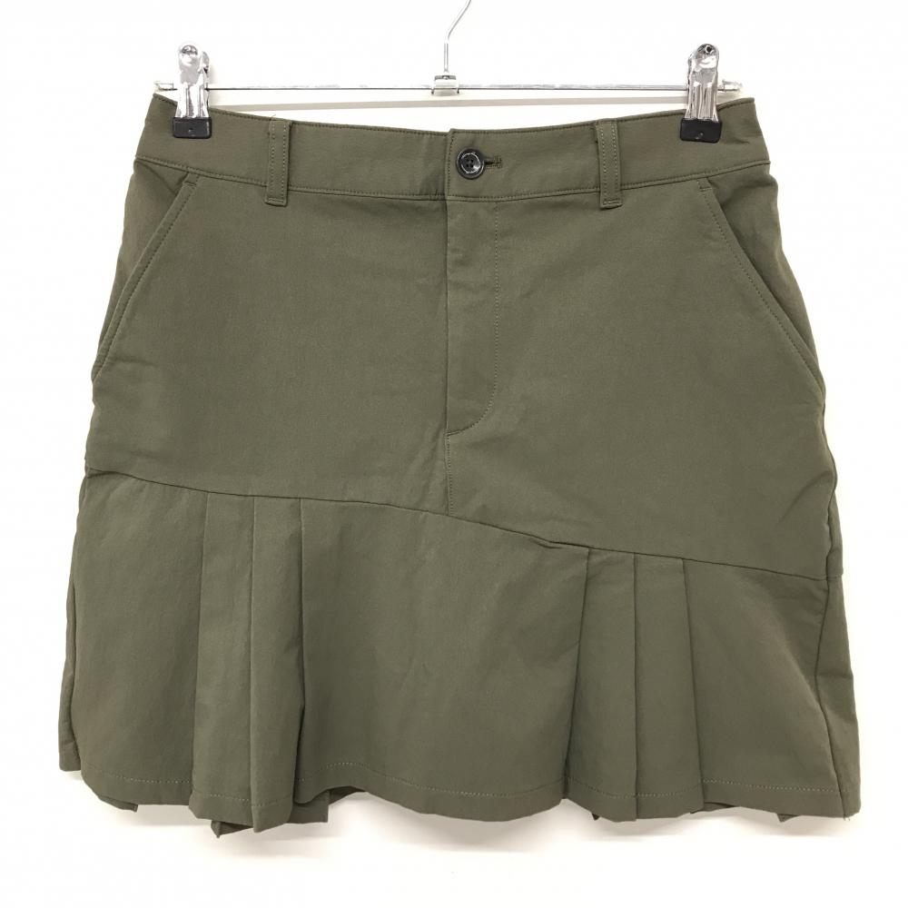 【超美品】トミーアーマー スカート ダークグリーン プリーツ ストレッチ レディース L ゴルフウェア Tommy Armour