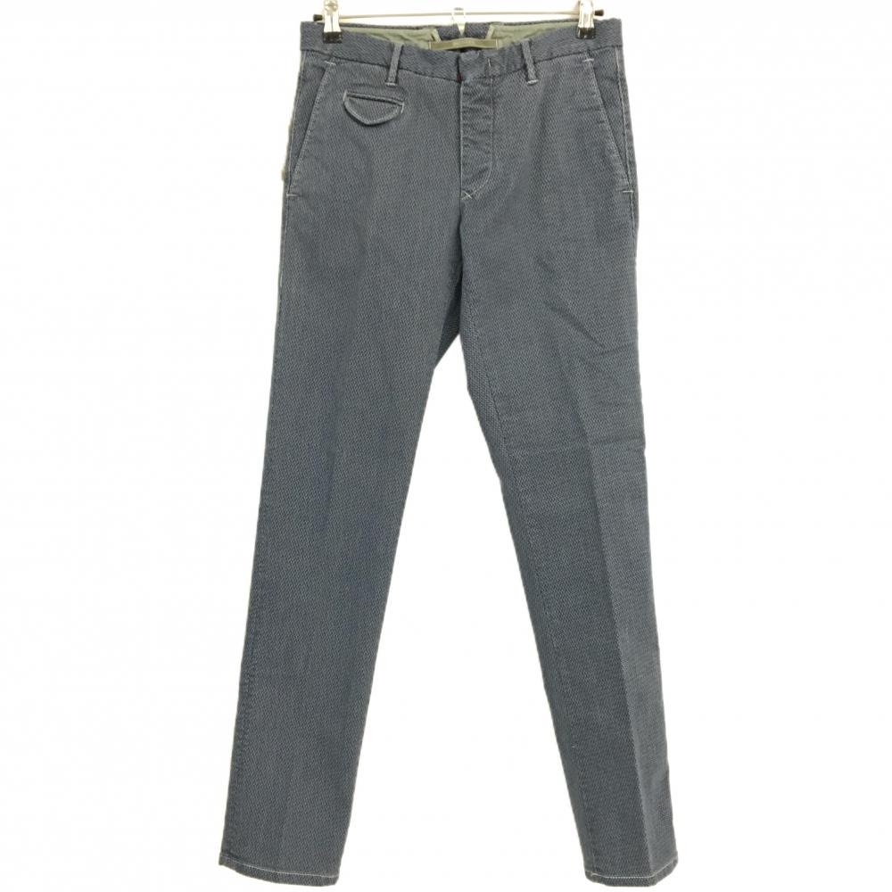 【新品】INCOTEX インコテックス　パンツ　ネイビー×白　SLACKS　地模様　SLIM fit  30  メンズ 30 メンズ ブランド2