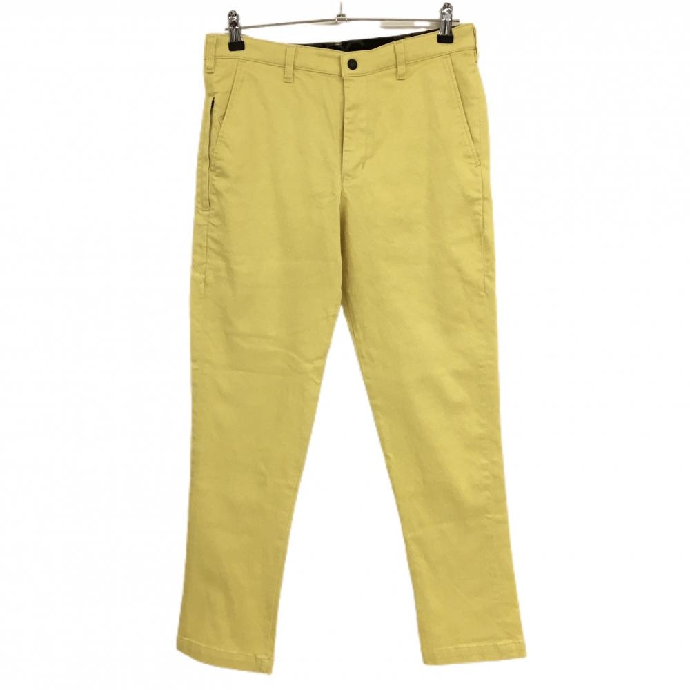 【美品】エドウィン パンツ イエロー ウエスト後ろ内側ゴム ストレッチ  メンズ M ゴルフウェア EDWIN GOLF