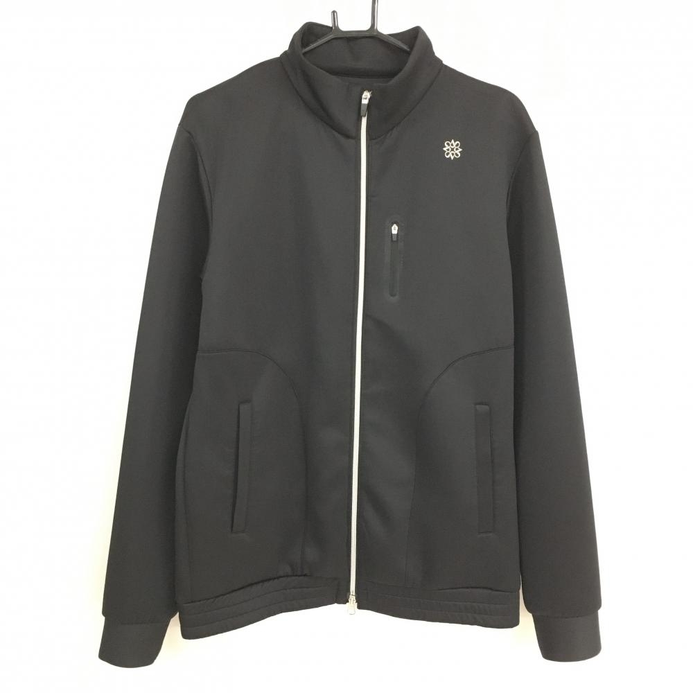 【美品】セントアンドリュース ジャケットブルゾン 黒 ダンボールニット メンズ LL ゴルフウェア St ANDREWS