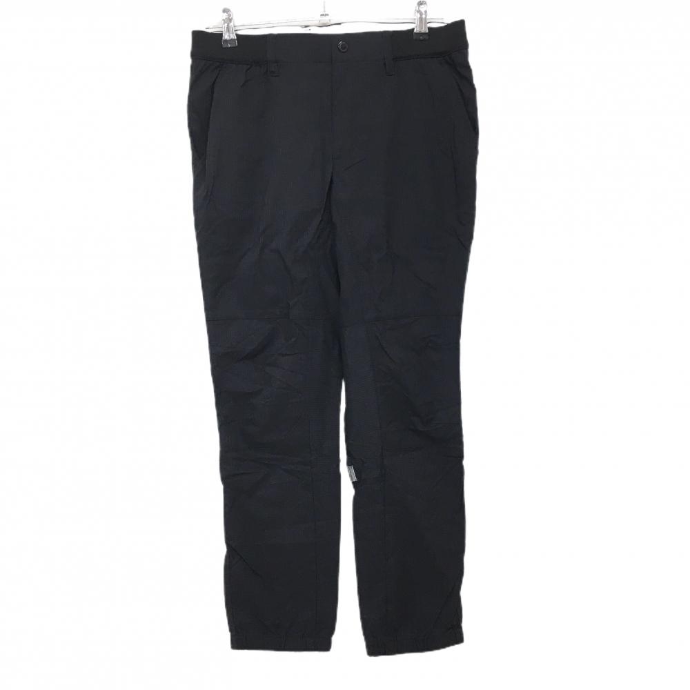 【美品】ニューバランスゴルフ ジョガーパンツ 黒 織生地 ナイロン 膝ライン傷 メンズ 4(M) ゴルフウェア New Balance