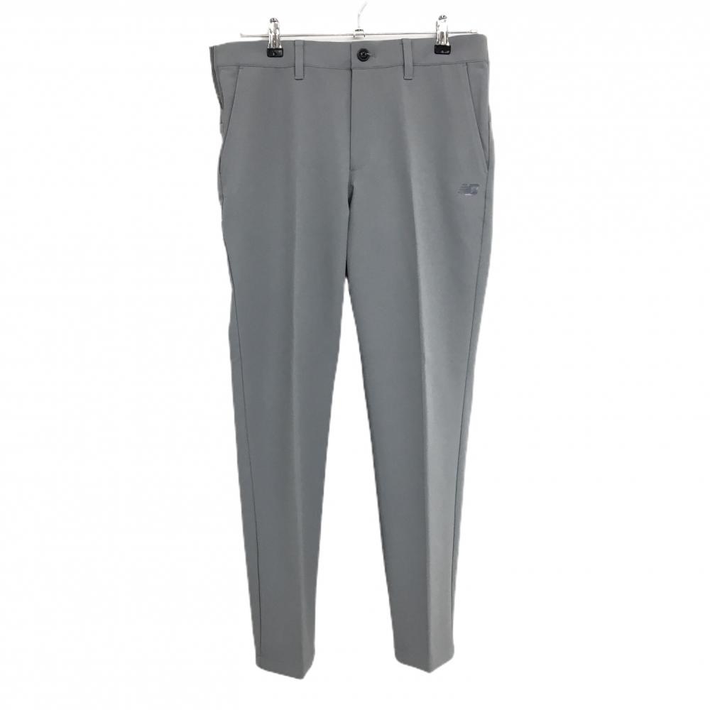 【超美品】ニューバランスゴルフ パンツ グレー ロゴダークグレー ストレッチ メンズ 4(M) ゴルフウェア 2023年モデル New Balance