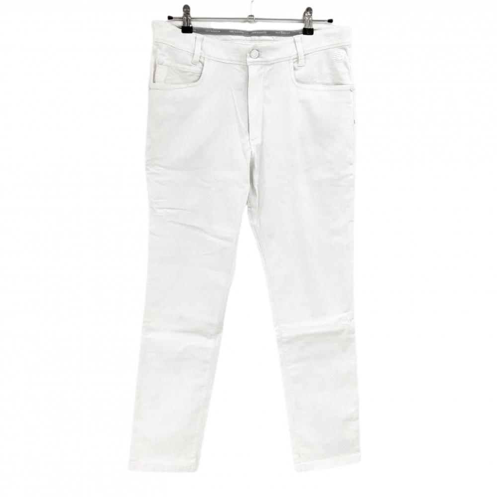 【美品】ニューバランスゴルフ パンツ 白 ストレッチ  メンズ 5(L) ゴルフウェア 2023年モデル New Balance